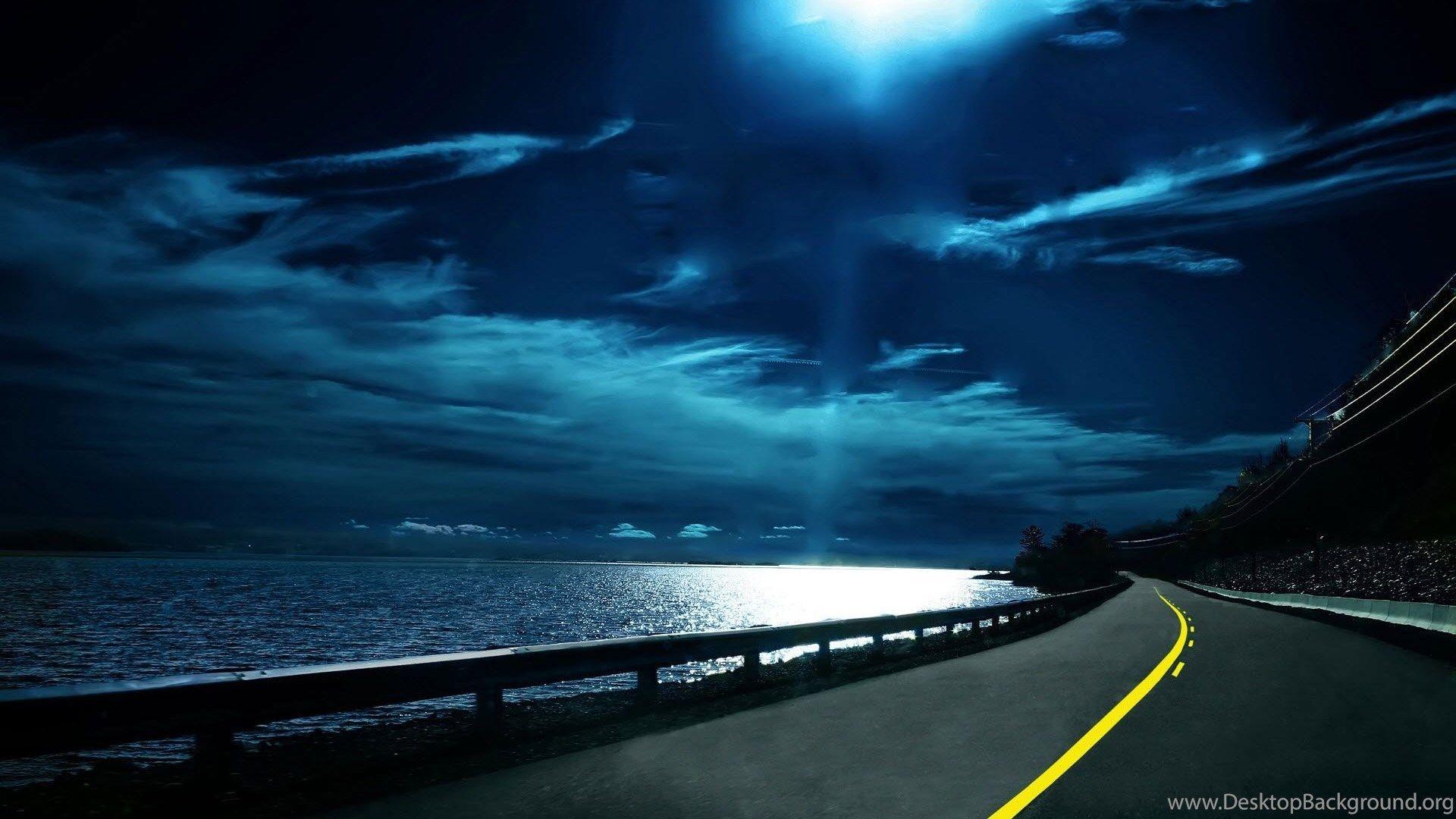 1920x1080 Dark Cloudy Night HD Wallpaper Road Image Beautiful Picture.jpeg Desktop Background