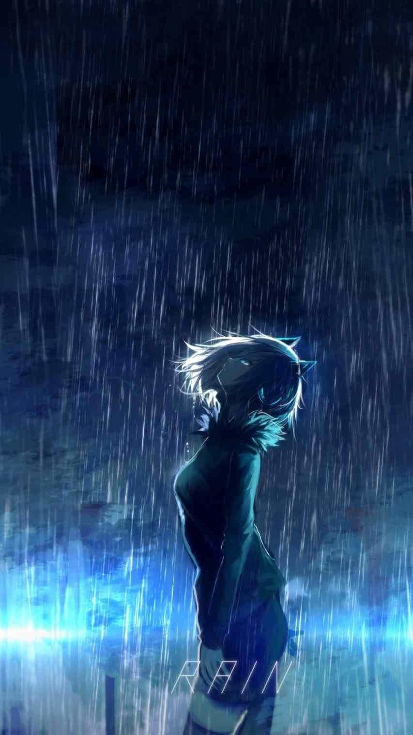 853x1517 Anime Scenery iPhone X Wallpaper