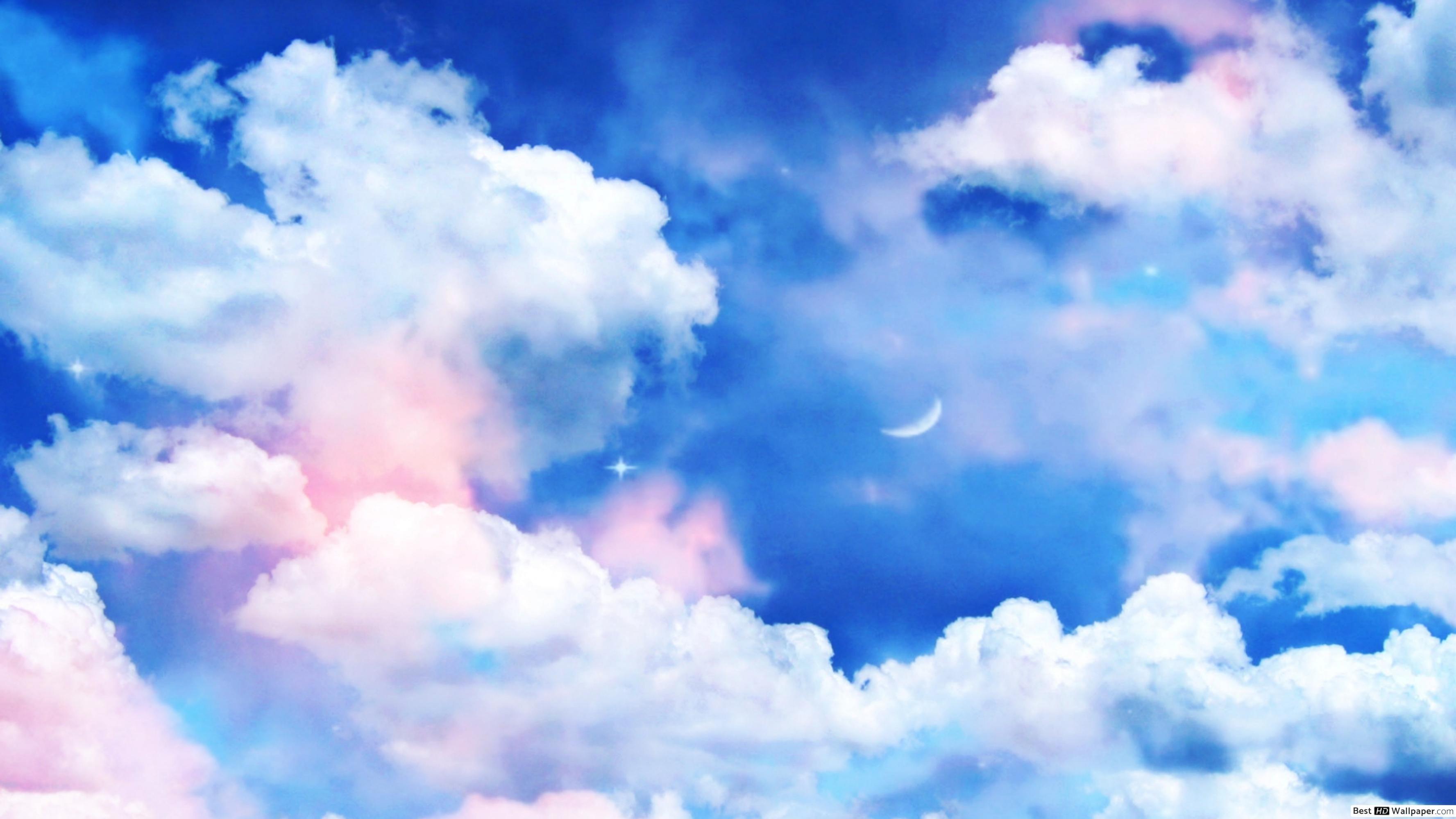 3554x1999 Cloudy night aesthetic wallpaper HD wallpaper download