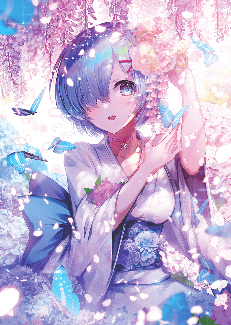 800x1125 Doujinshi book:Zero / Rem (Re:life for rem) / アップルキャラメル. Seni anime, Gadis animasi, Animasi