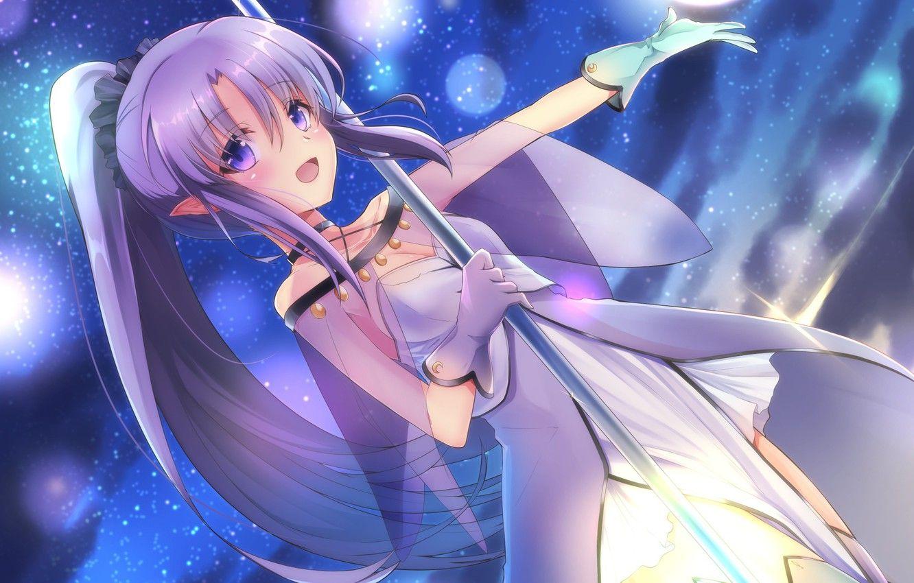 1332x850 Anime Magic Girl Wallpaper