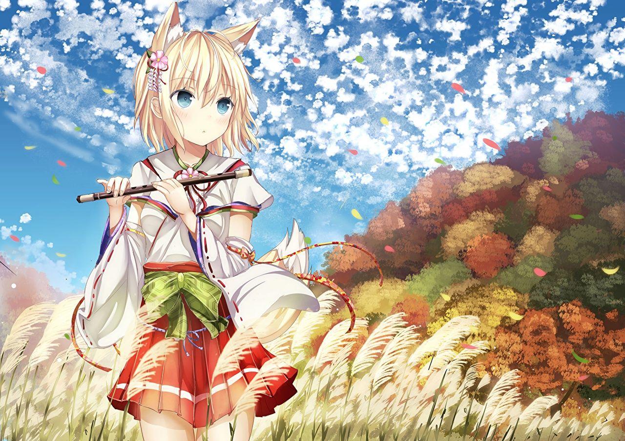 1280x903 Photos Kitsune morerin, original Anime young woman