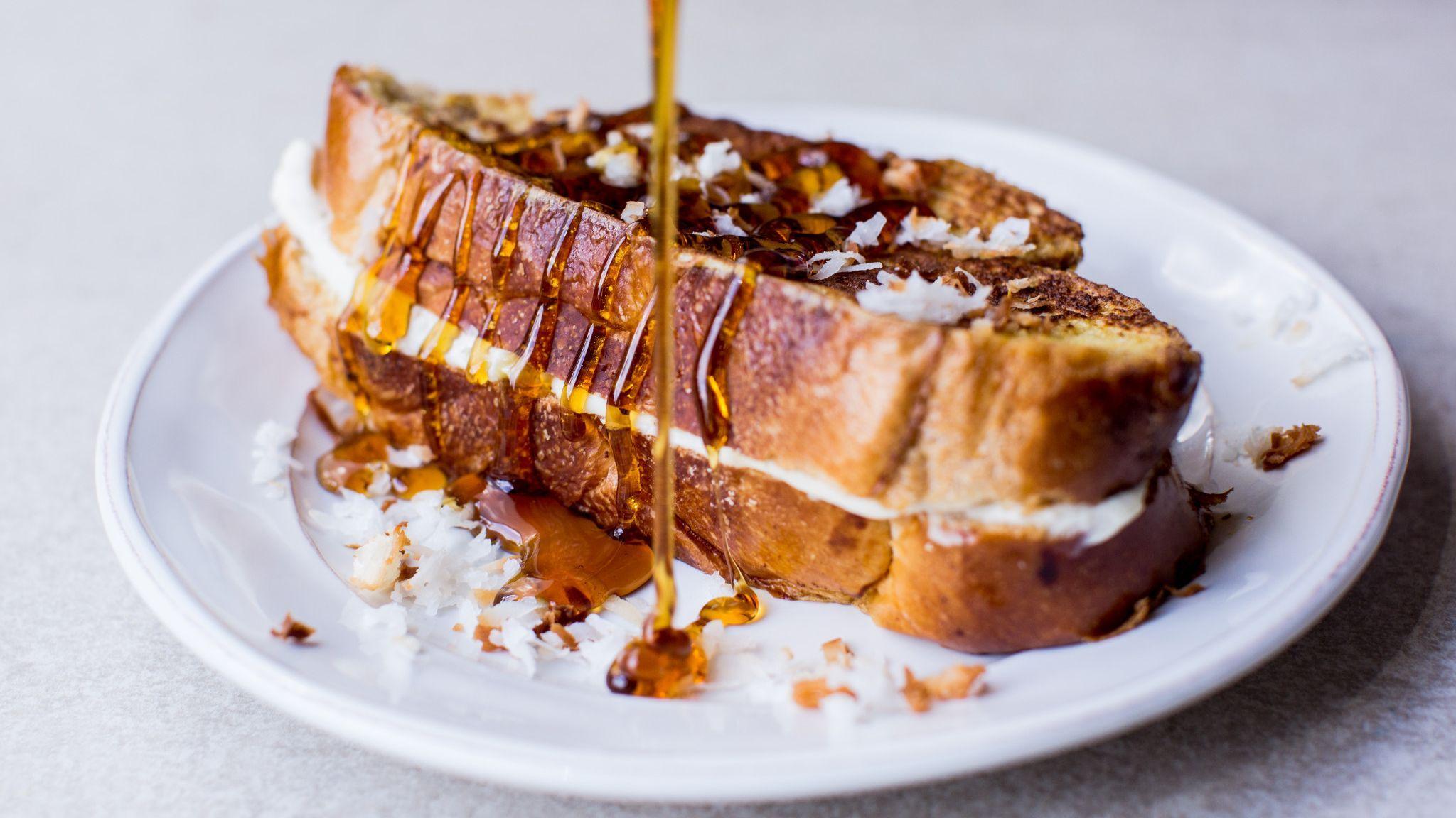 2048x1152 Coconut Stuffed French Toast