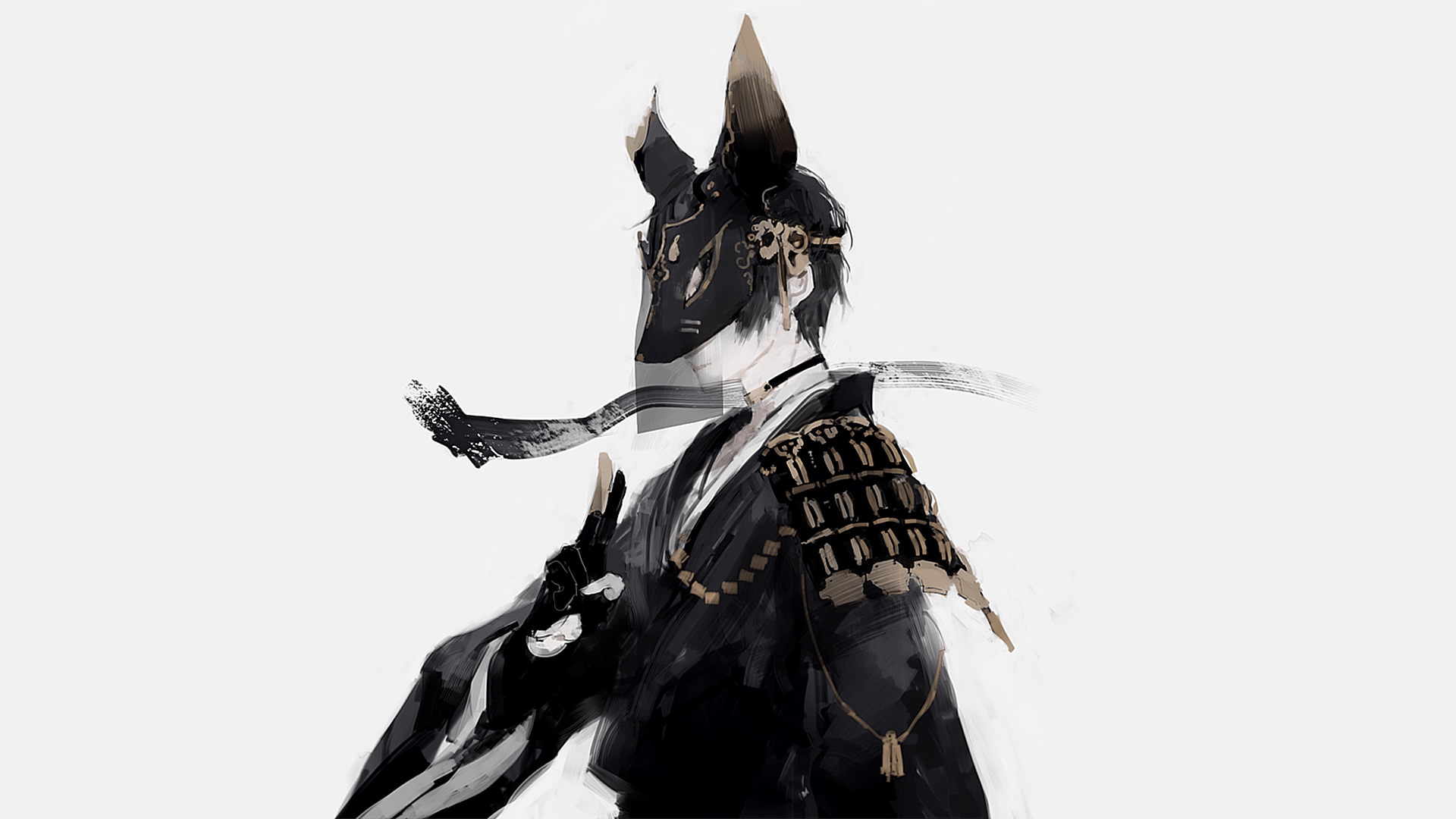 1920x1080 Ilmu Pengetahuan 9: Anime Fox Mask Wallpaper