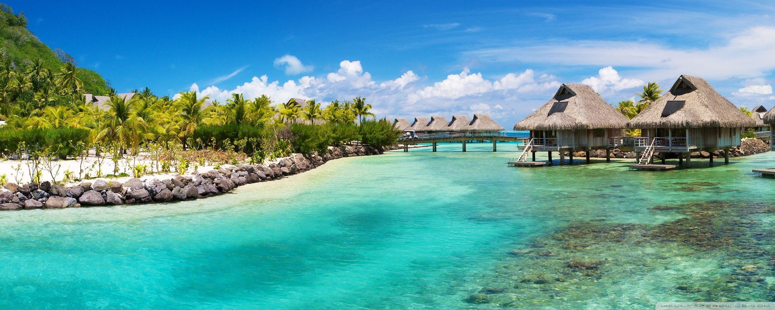 2560x1024 Top Summer Beach Facebook Background