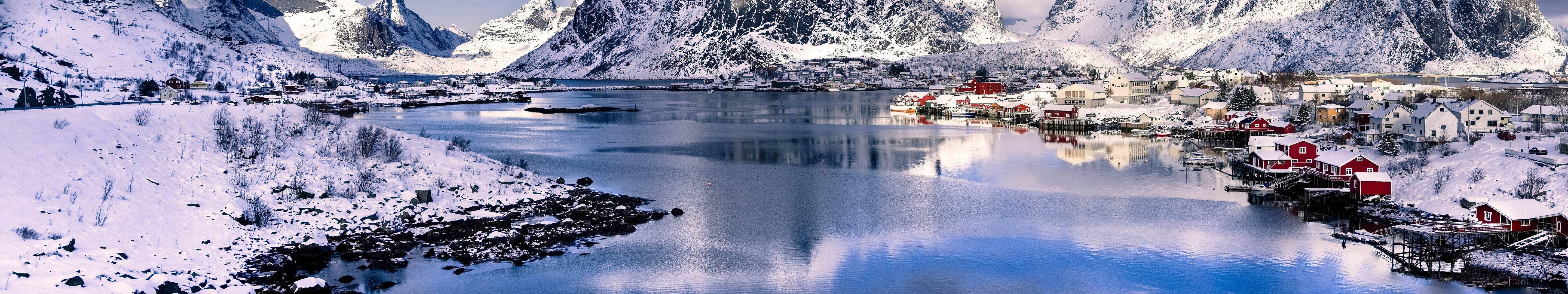 5760x1080 Hd Dual Monitor Winter Wallpaper