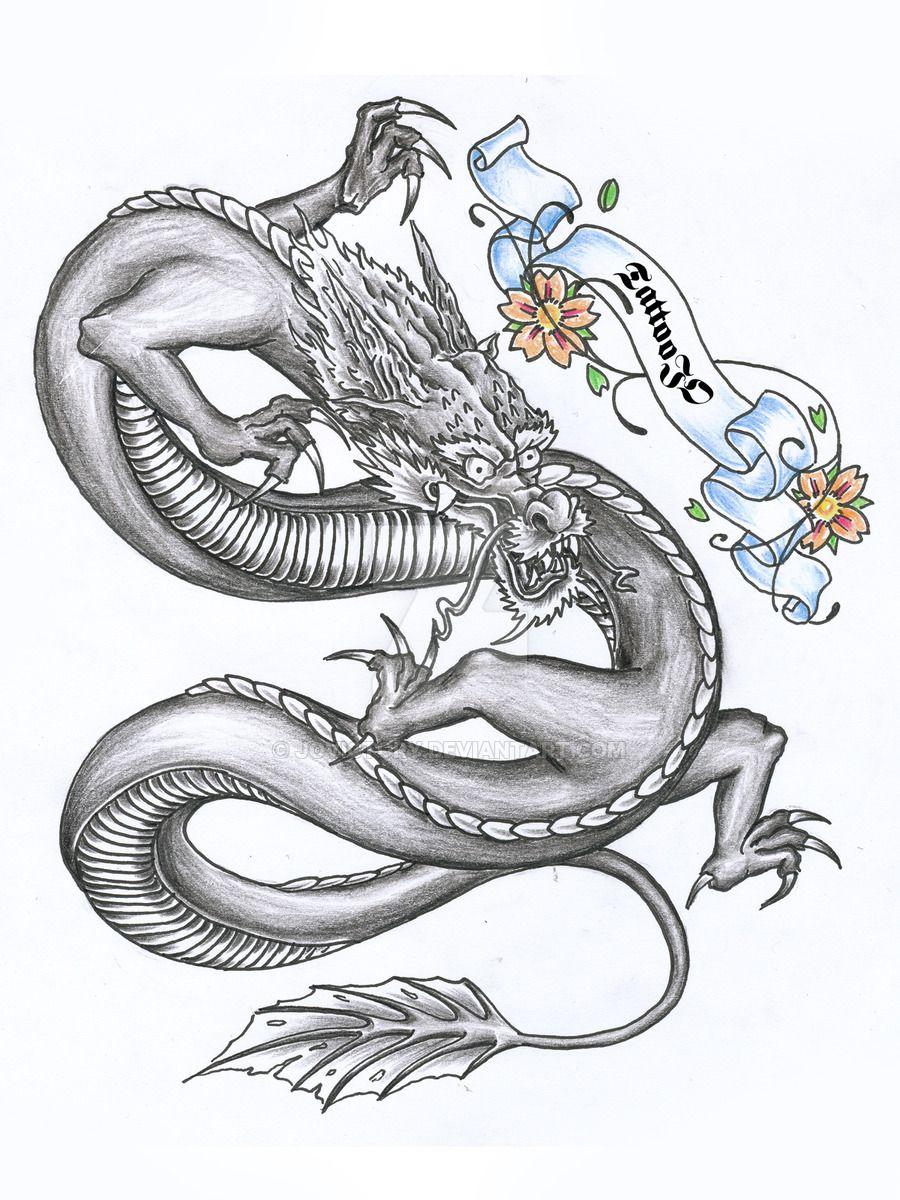 900x1200 scroll and dragon tattoo prac