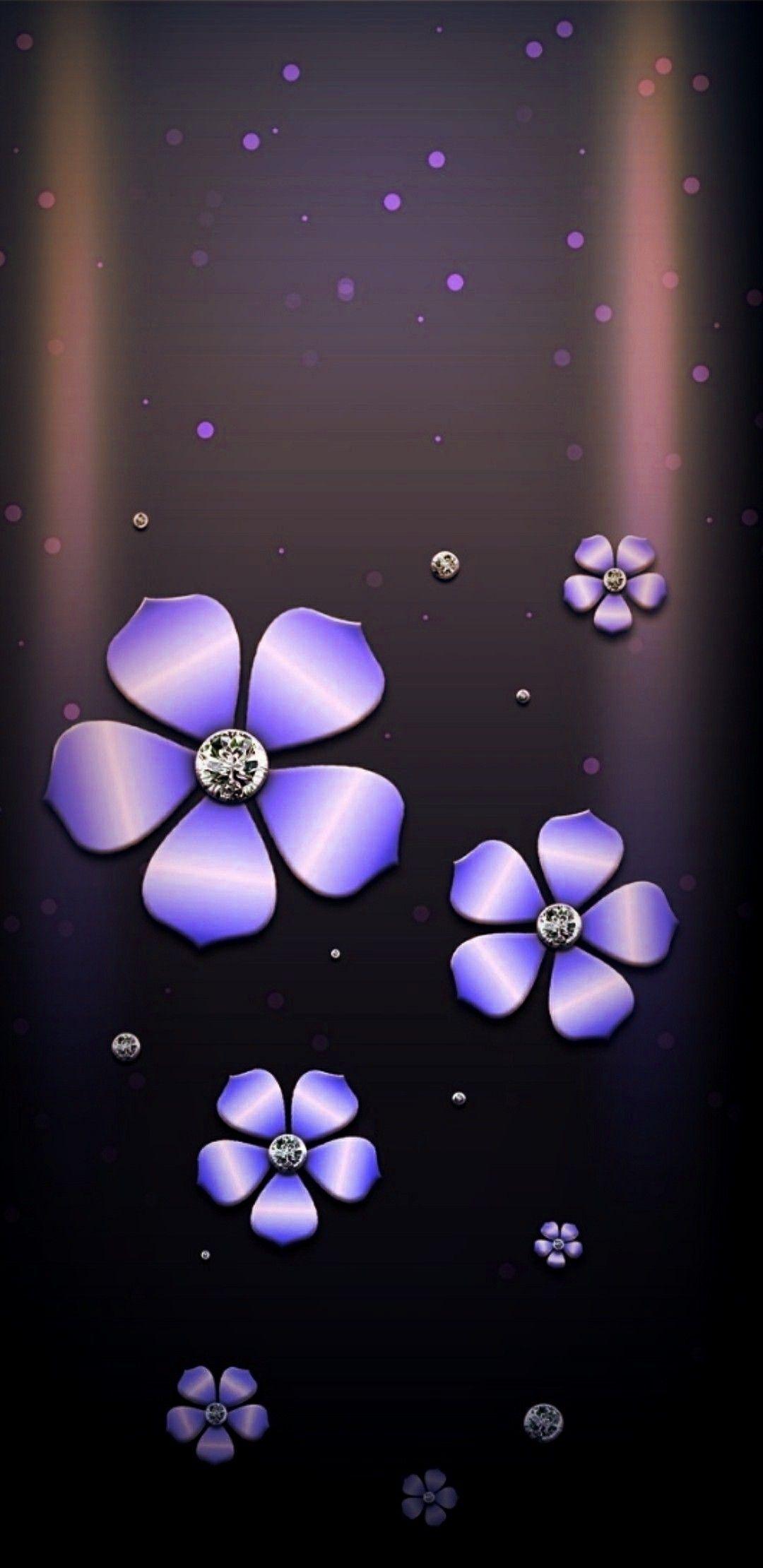 Purple Black Floral Wallpapers Top Free Purple Black Floral Backgrounds WallpaperAccess