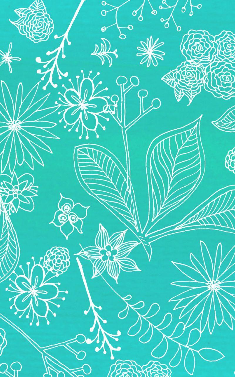 800x1280 Free download Teal Floral Background [2560x1440] for your Desktop, Mobile & Tablet. Explore Cute Teal Wallpaper. Teal Blue Wallpaper, Teal iPhone Wallpaper, Black and Teal Wallpaper