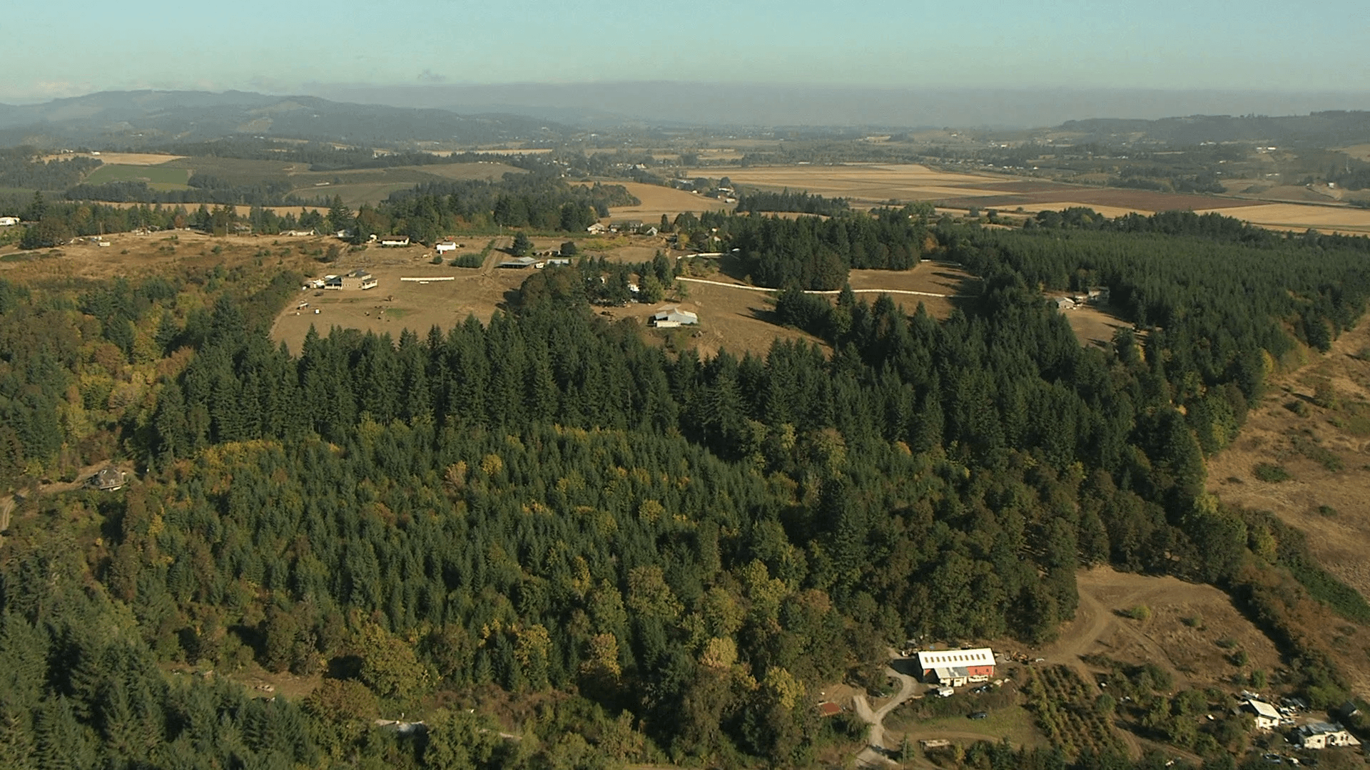 1920x1080 Aerial America Oregon crops farm valley industry planting Stock
