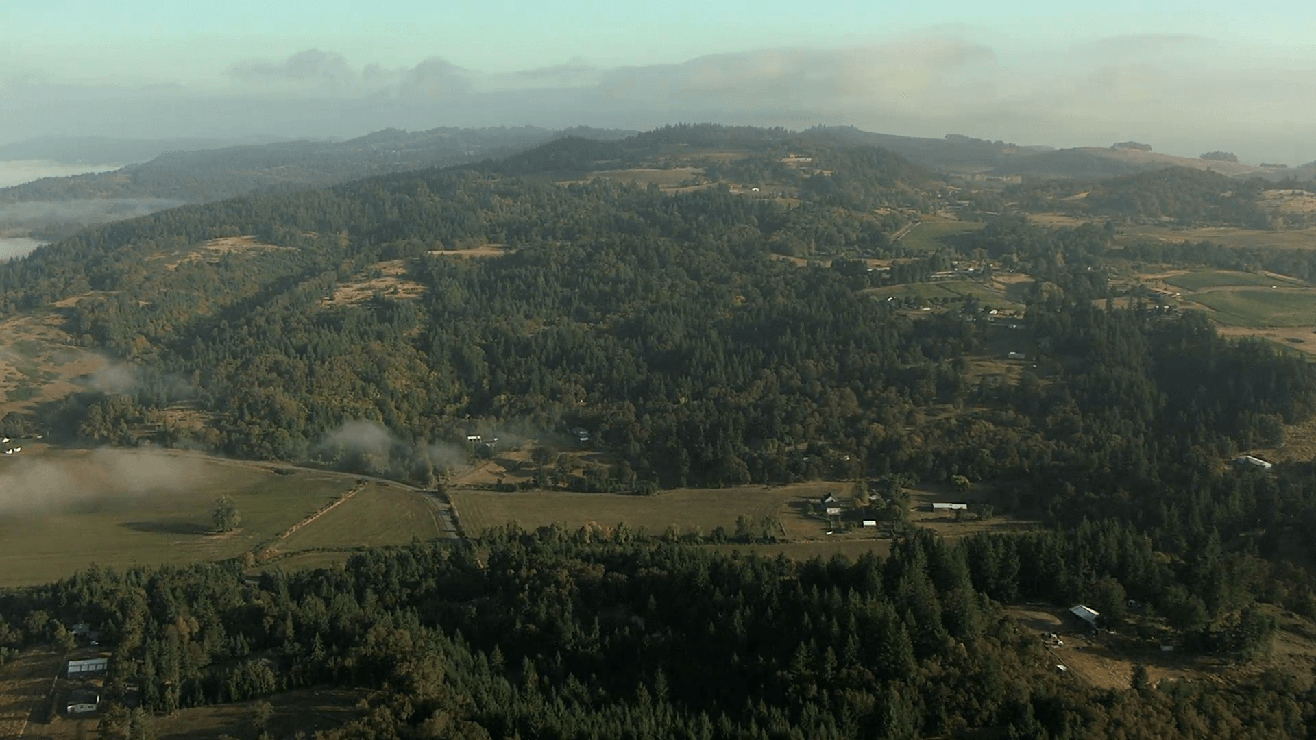 1920x1080 Aerial America Oregon crops farm valley industry planting Stock