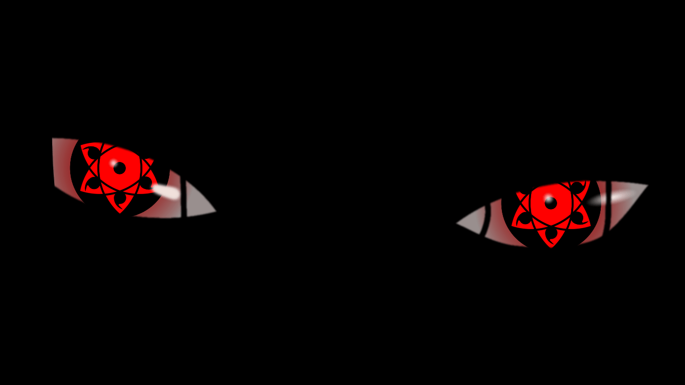 1366x768 Anime Sasuke Eyes Wallpaper