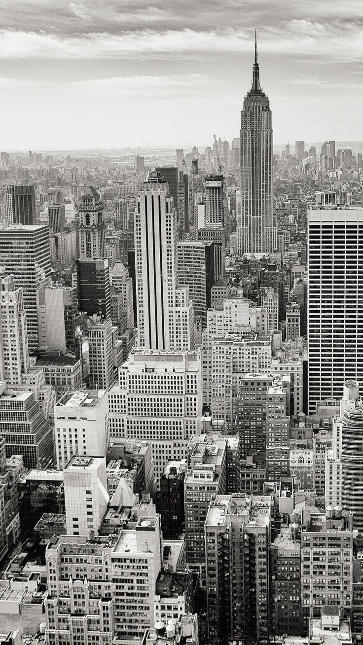 736x1308 New York City iPhone Wallpaper Black And White