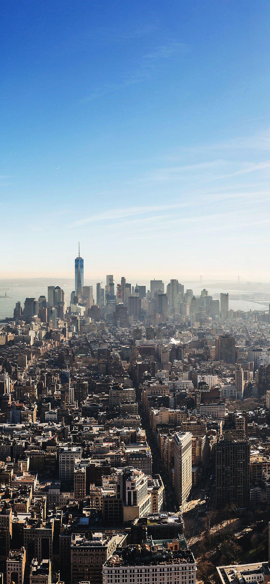 1125x2436 Com Apple iPhone Wallpaper Nk59 City View Newyork Fly Galaxy S10 New York