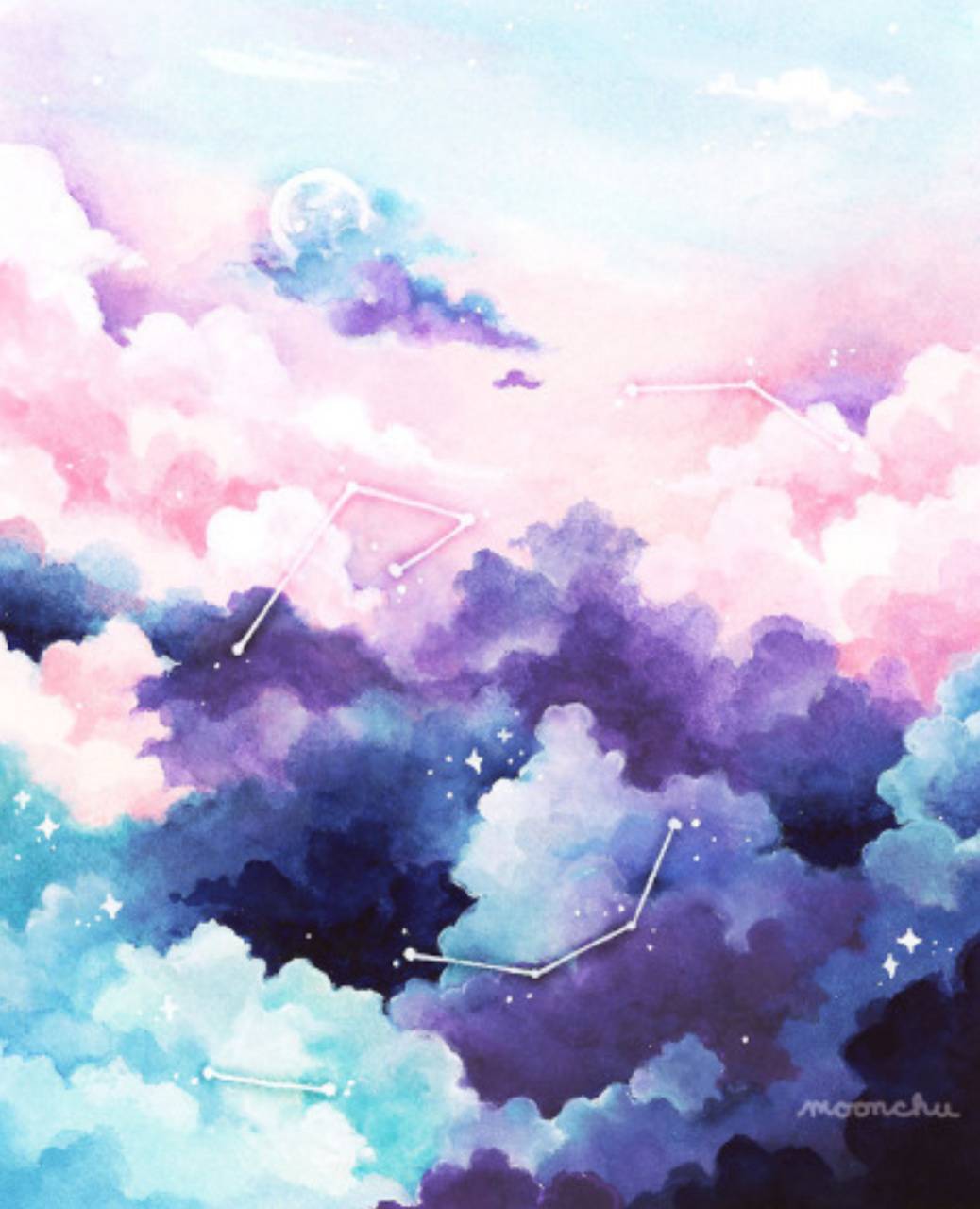1038x1280 Abstract clouds wallpaper