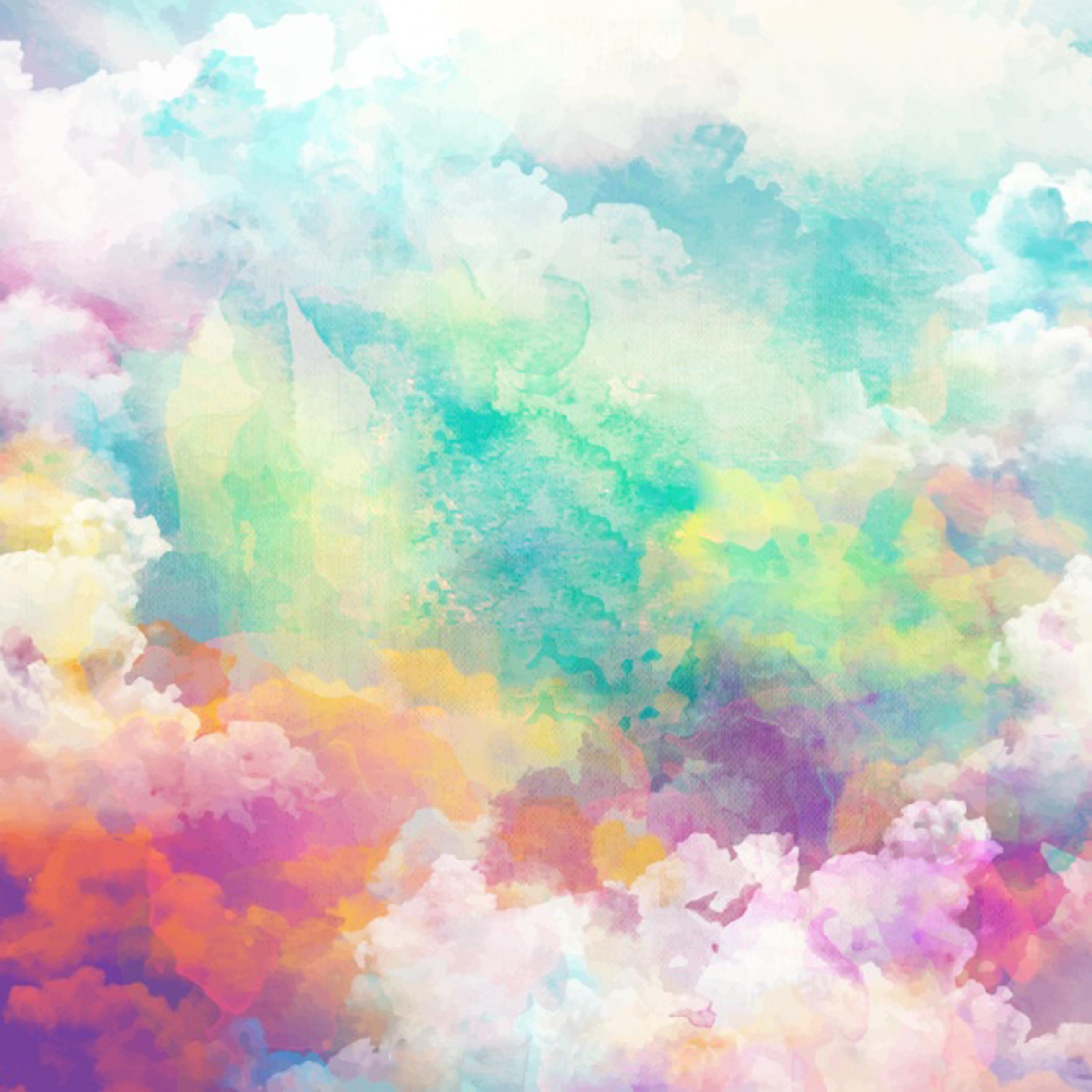 Watercolor Clouds Wallpapers Top Free Watercolor Clouds Backgrounds