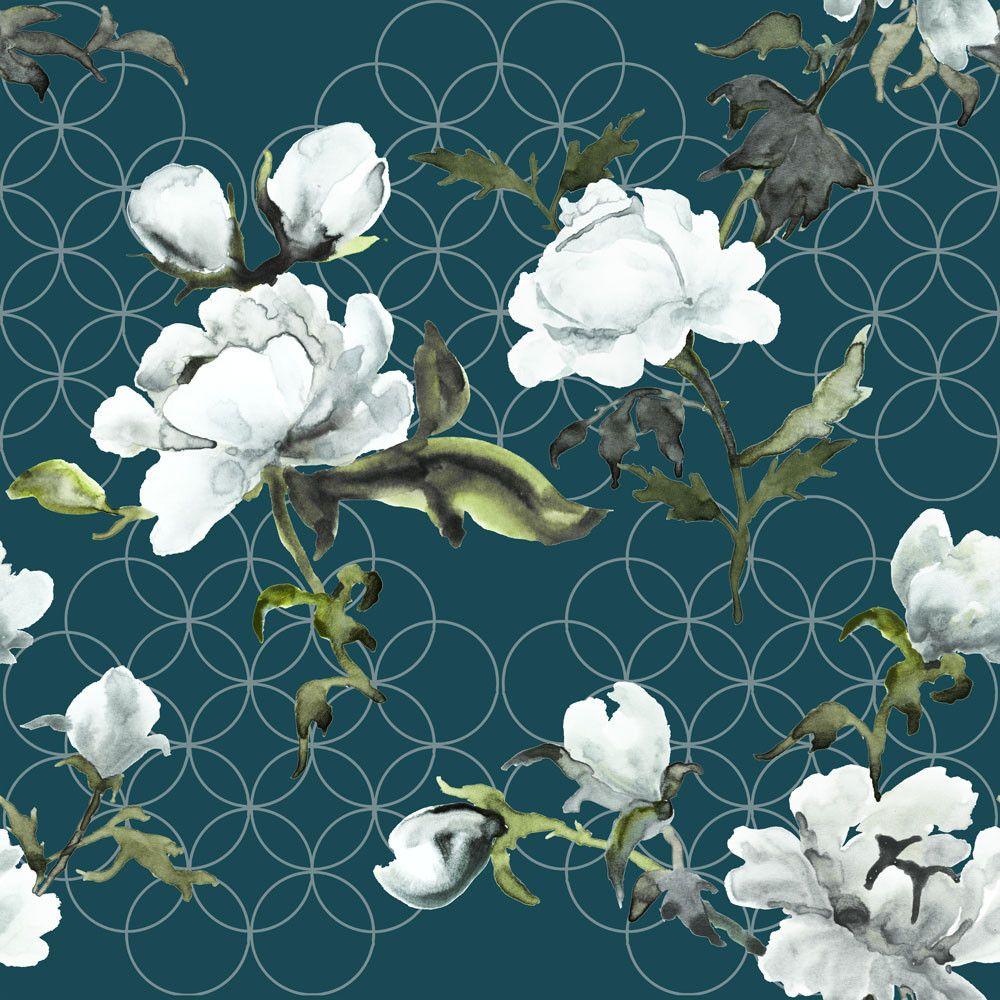1000x1000 best floral wallpaper for a moody look
