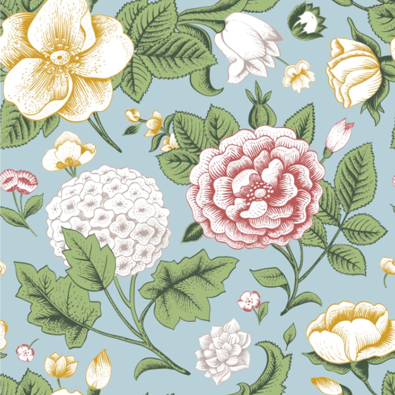 Vintage Flower Print Wallpapers - Top Free Vintage Flower Print