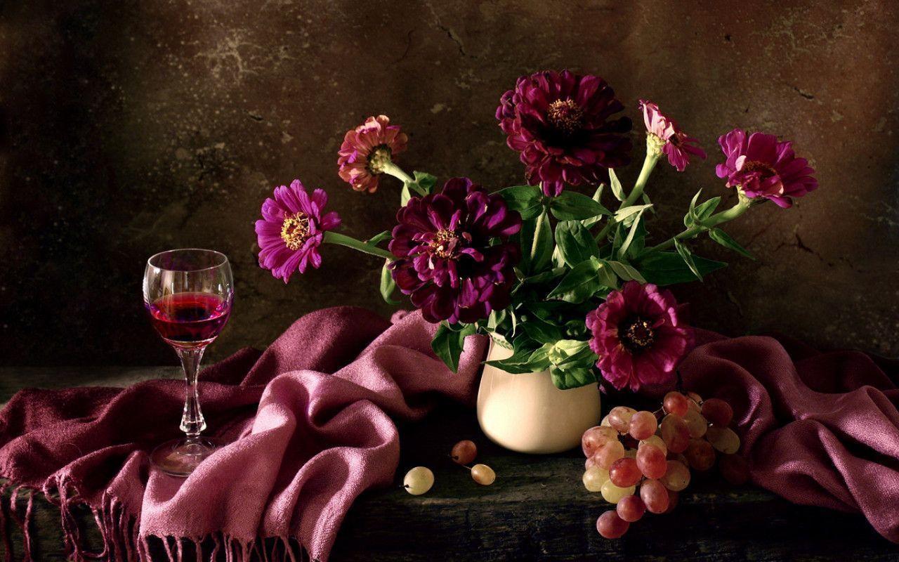 1280x800 Still Life With Flowers Wallpaper