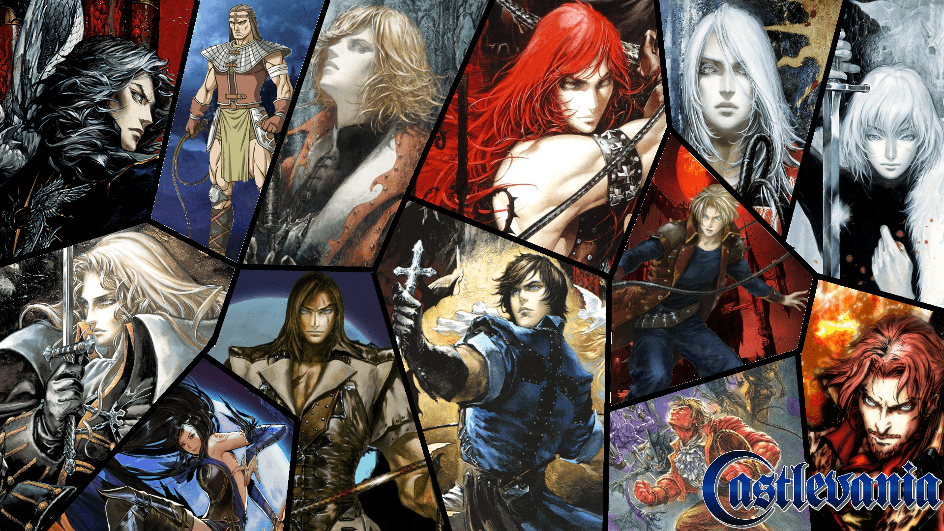 1920x1080 Castlevania Anniversary Protagonists Wallpaper: castlevania