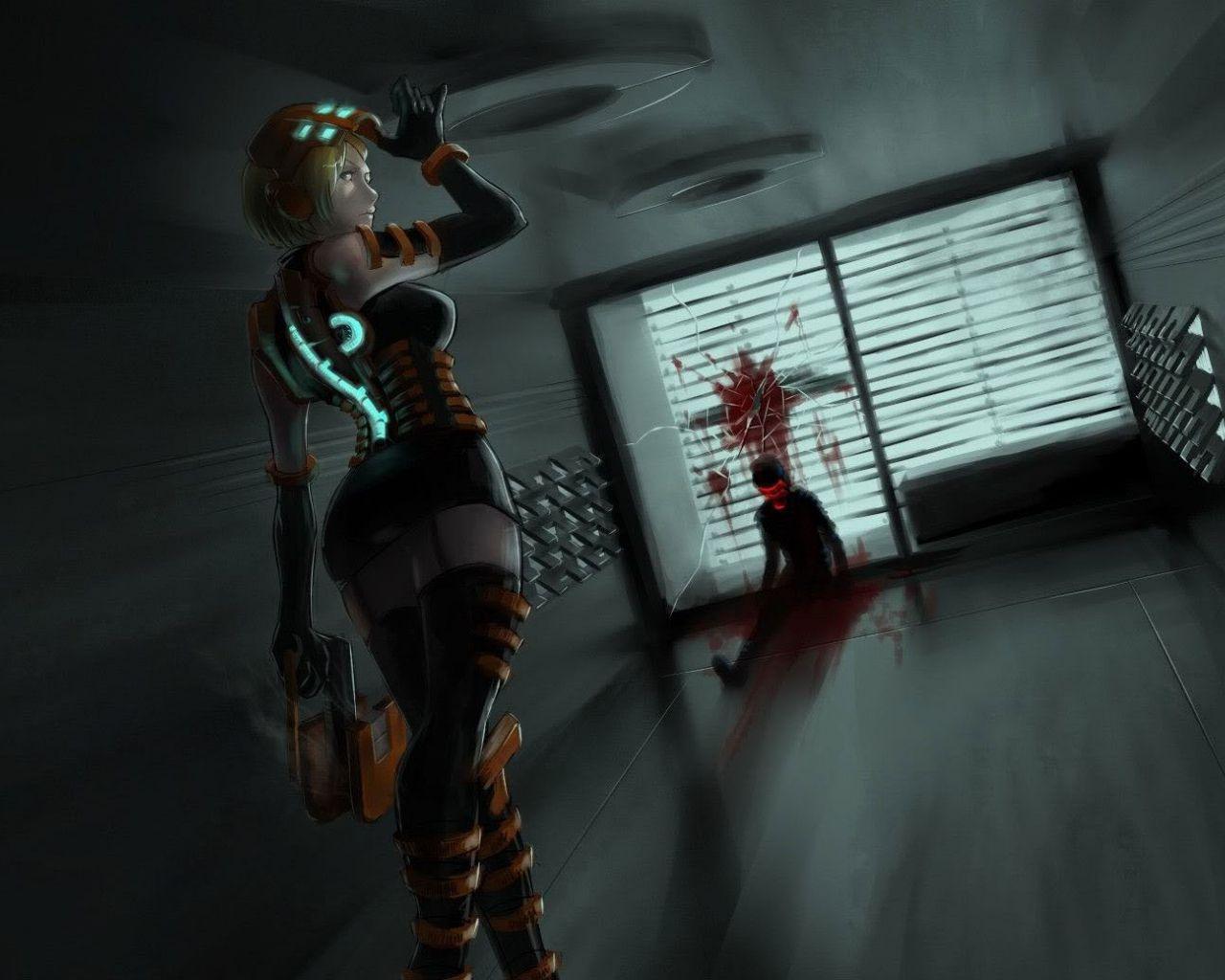 1280x1024 Free download Girl Scary Games Wallpaper Image featuring Dead Space [1920x1039] for your Desktop, Mobile & Tablet. Explore Scary Wallpaper. Creepy Halloween Wallpaper, Scary Wallpaper For Desktop