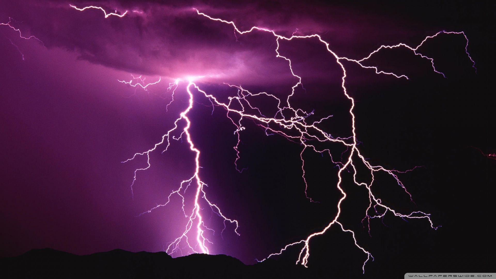 1920x1080 Lightning Wallpaper, Hd, Lightning, Storm, Vector, Violet, Nature