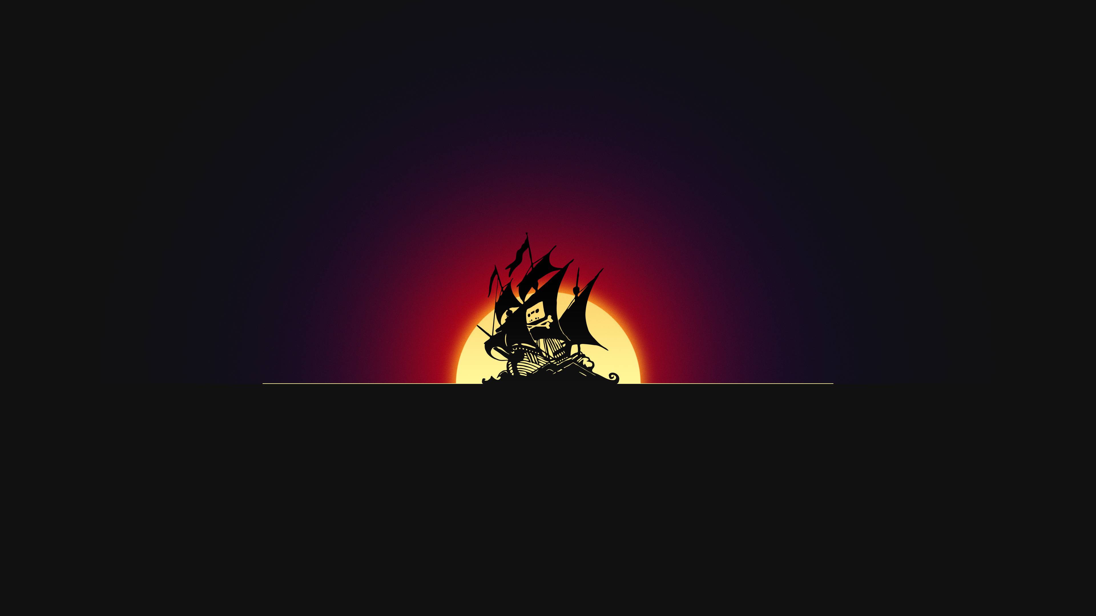 3840x2160 Pirate Ship Minimal Wallpaper, HD Minimalist 4K Wallpaper, Image, Photo and Background