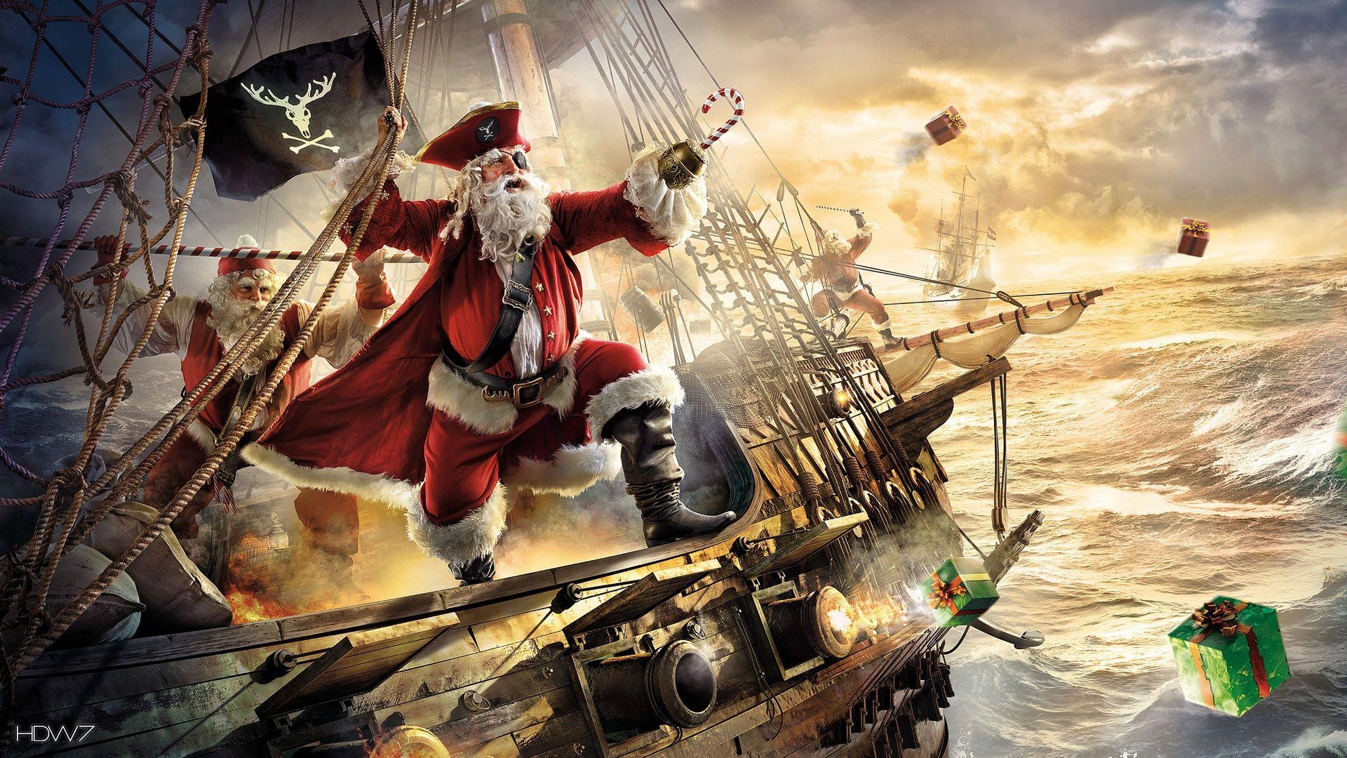 1920x1080 santa pirate wallpaper. HD wallpaper gallery
