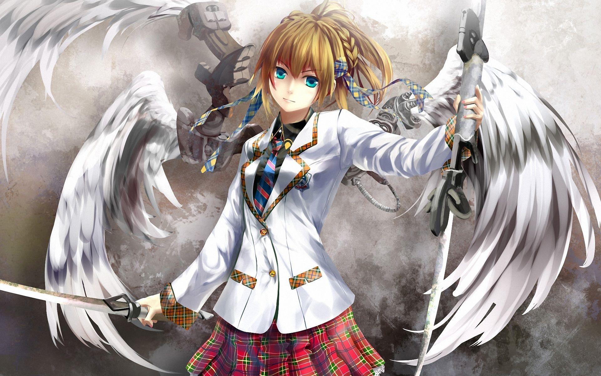 1920x1200 New anime angel girl sword full HD wallpaper 4755 just another high