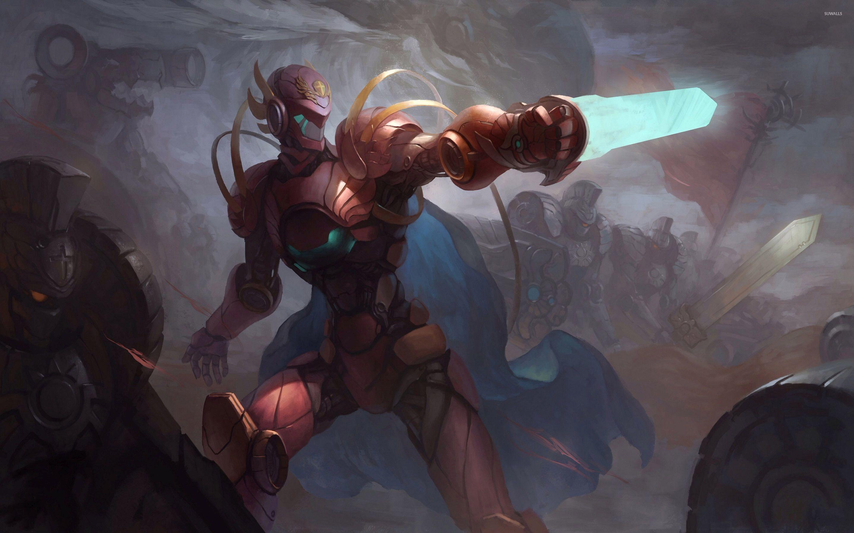 2880x1800 Robot warriors wallpaper wallpaper