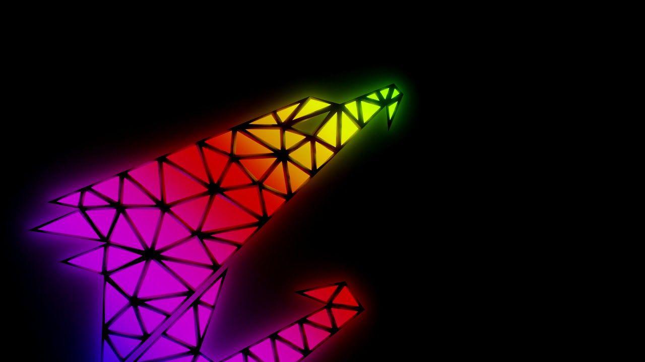 1280x720 Gigabyte Aorus logo RGB animation loop