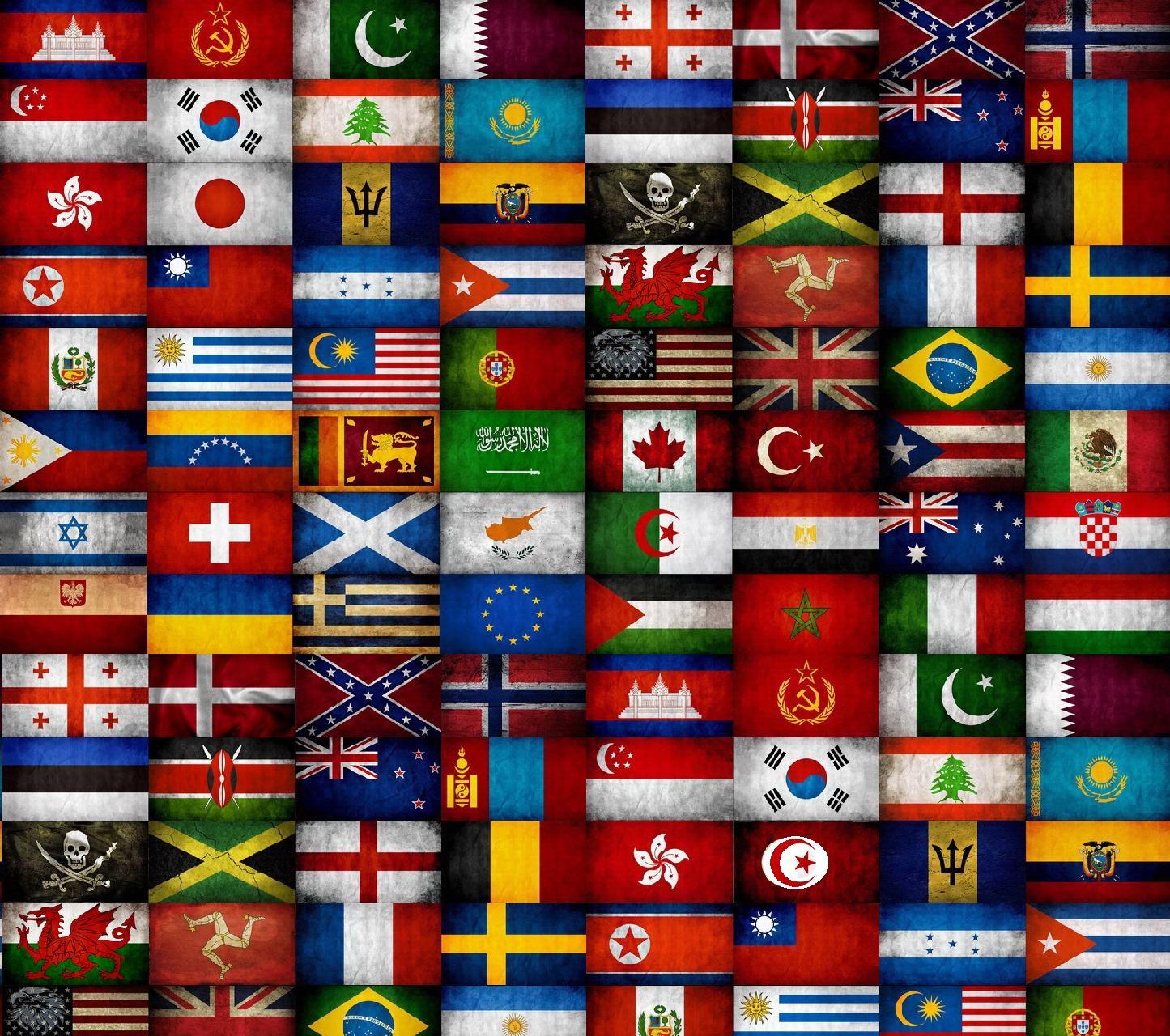 Country Flags Countries World Map Abstract Hd Wallpaper World Map