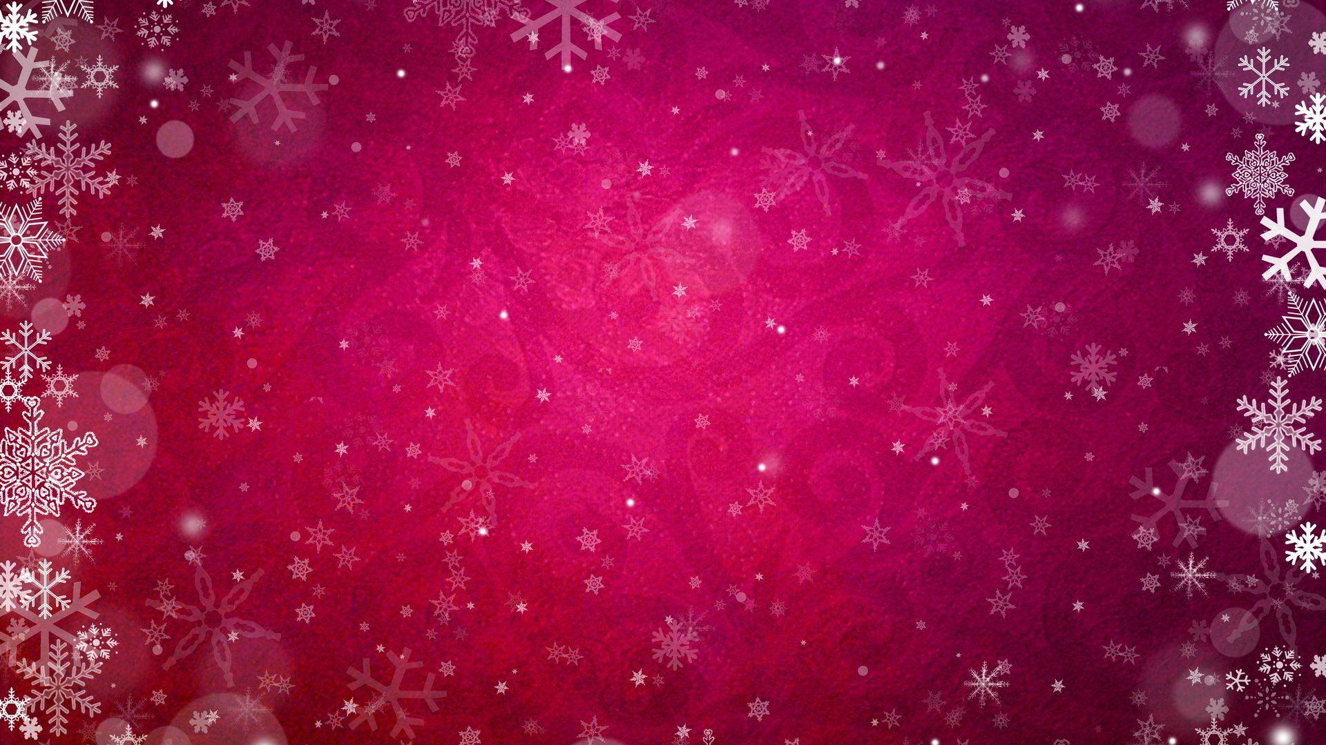 1920x1080 Pink Wallpaper As Background Snowflakes Background HD Wallpaper