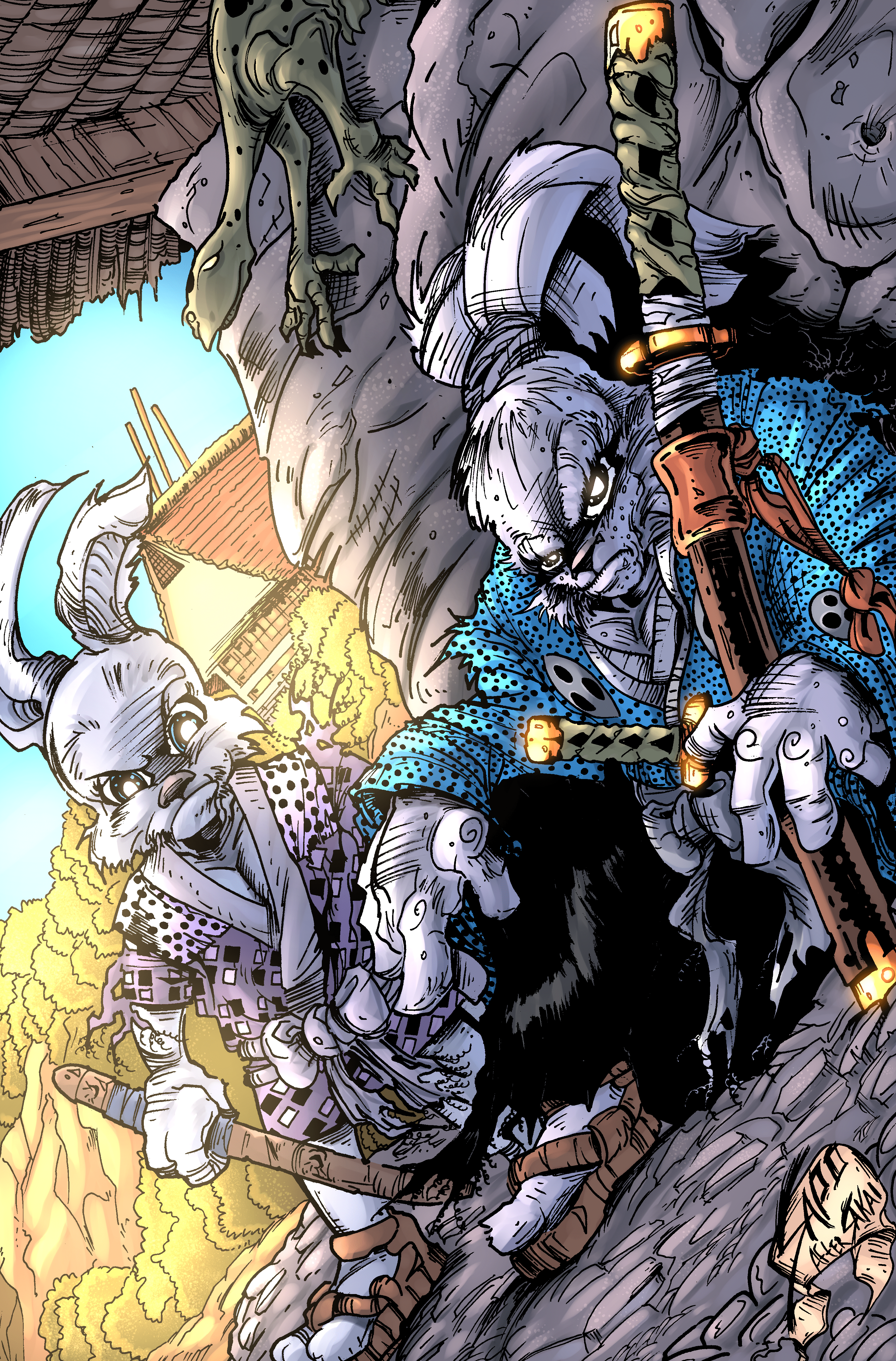 3252x4939 Usagi Yojimbo Phone Wallpaper