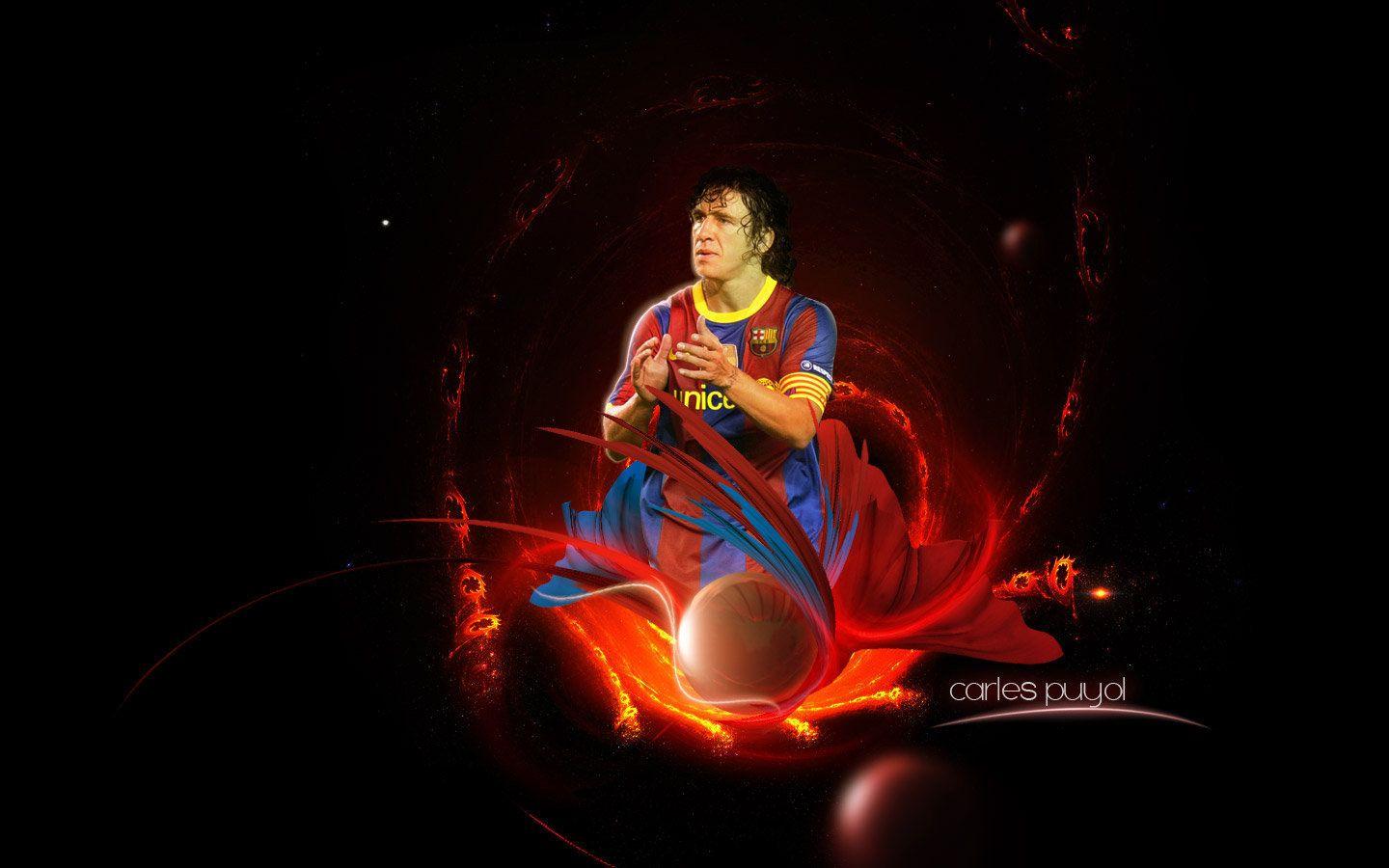 1440x900 Carles Puyol achtergrond Barcelona achtergrond