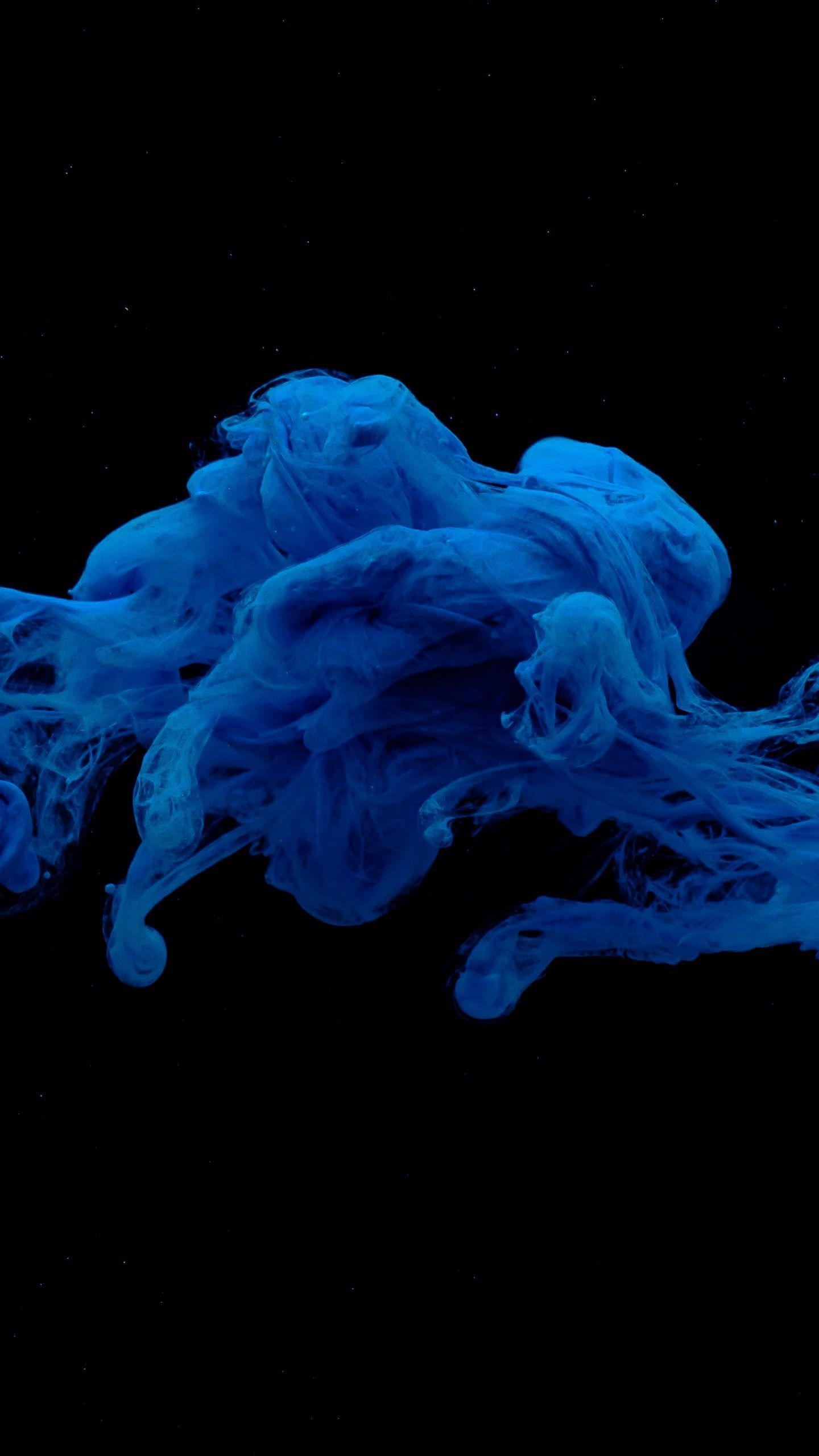 1440x2560 Download wallpaper 1440x2560 ink, liquid, paint, blue qhd samsung galaxy s s edge, note, lg g4 HD background