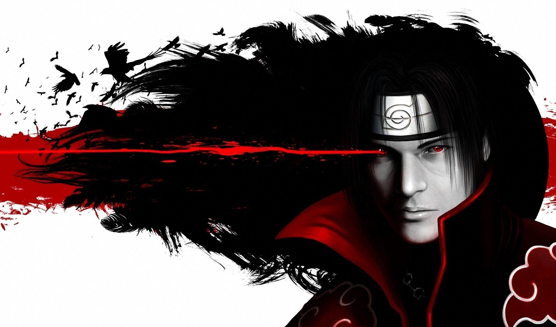 1920x1131 naruto shippuden akatsuki uchiha itachi red eyes realistic anime black hair 1920x1131 wallpaper