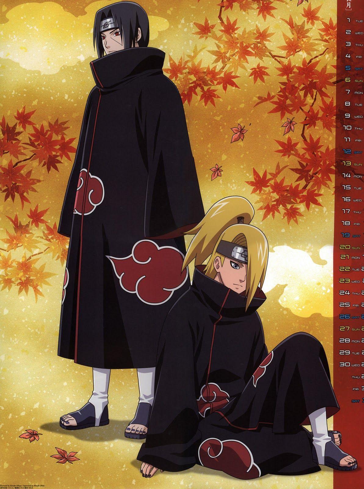 1193x1600 Akatsuki Itachi And Deidara HD Wallpaper