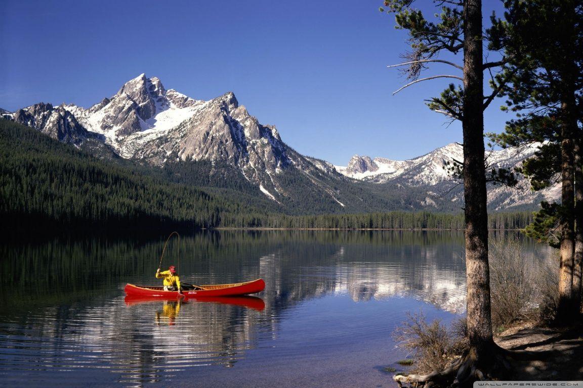 1152x768 Lake Fishing Wallpaper