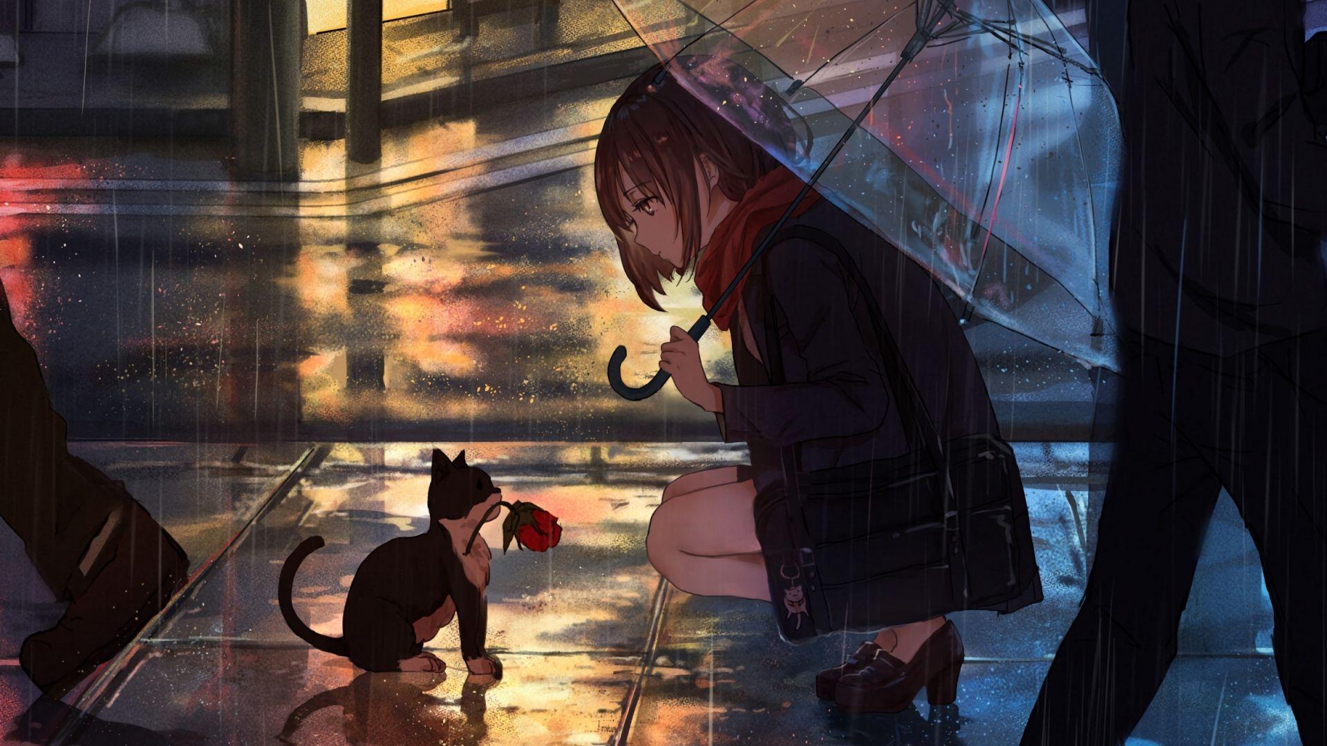 1920x1080 Rain Anime Wallpapers - Top Free 1920x1080 Rain Anime 