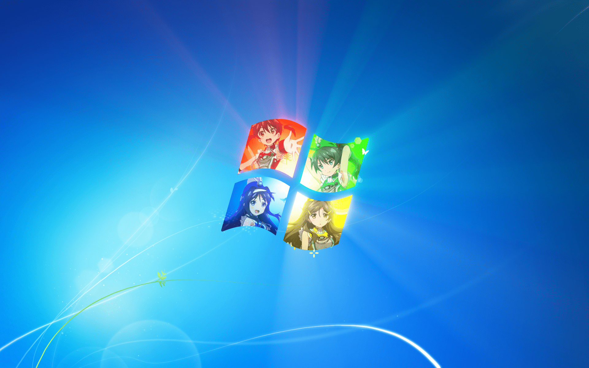 1920x1200 Windows 7 Anime Wallpaper