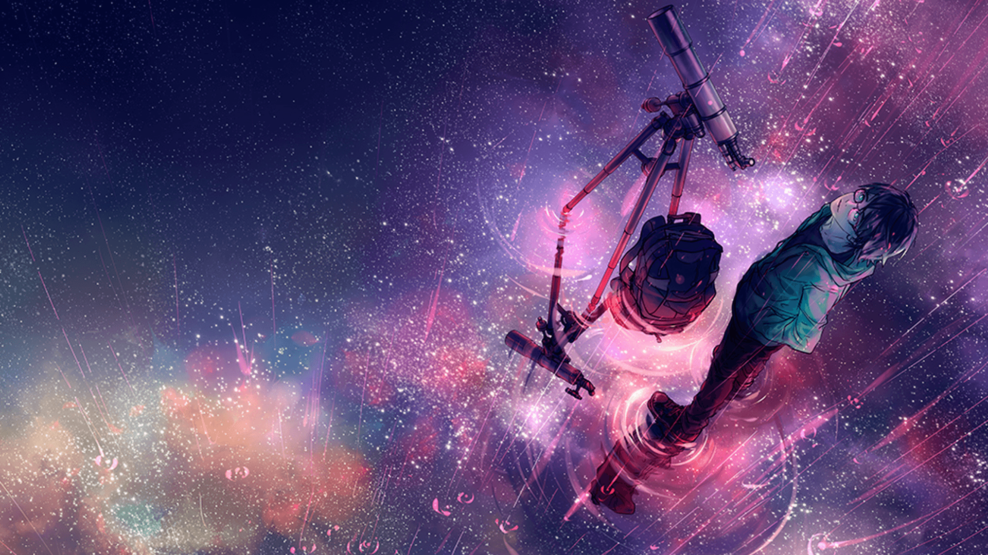 1920x1080 Anime Rain Wallpaper