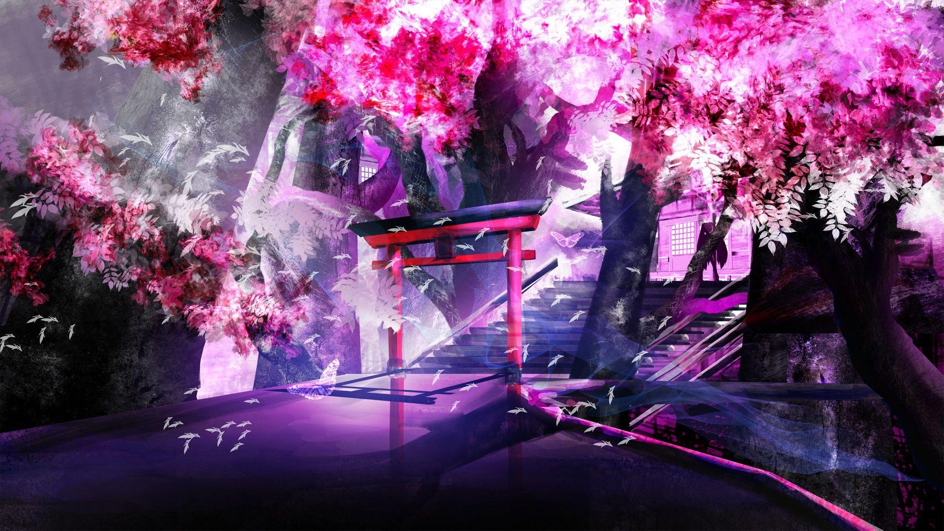 1920x1080 Rainy Anime Background