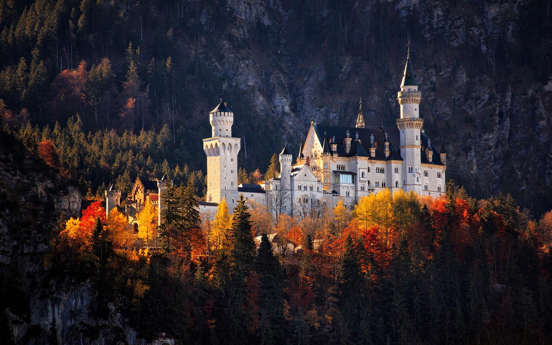 1920x1200 Fall Castle Wallpaper