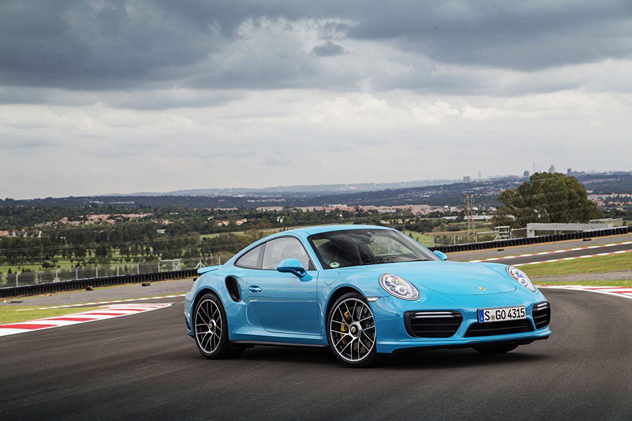 1280x853 Picture Porsche 911 Turbo S Coupe Light Blue automobile