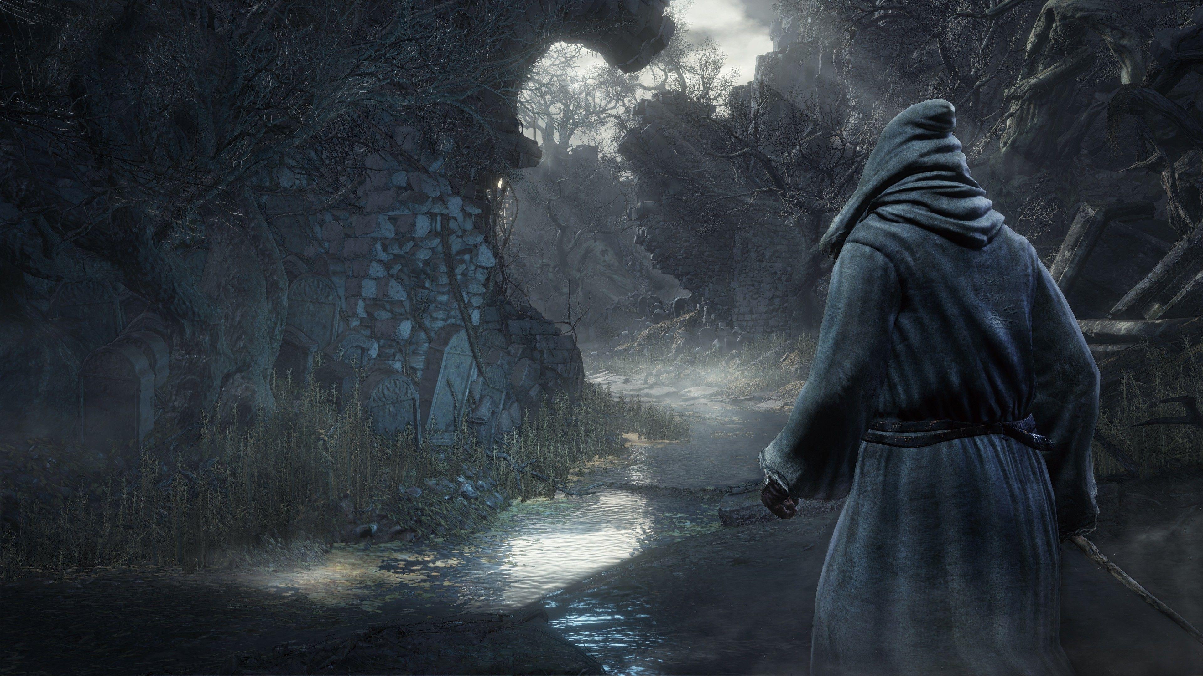 3840x2160 #Gothic, #video games, #knight, #medieval, #magic, #landscape, #Dark Souls III, #Dark Souls, #dark, wallpaper