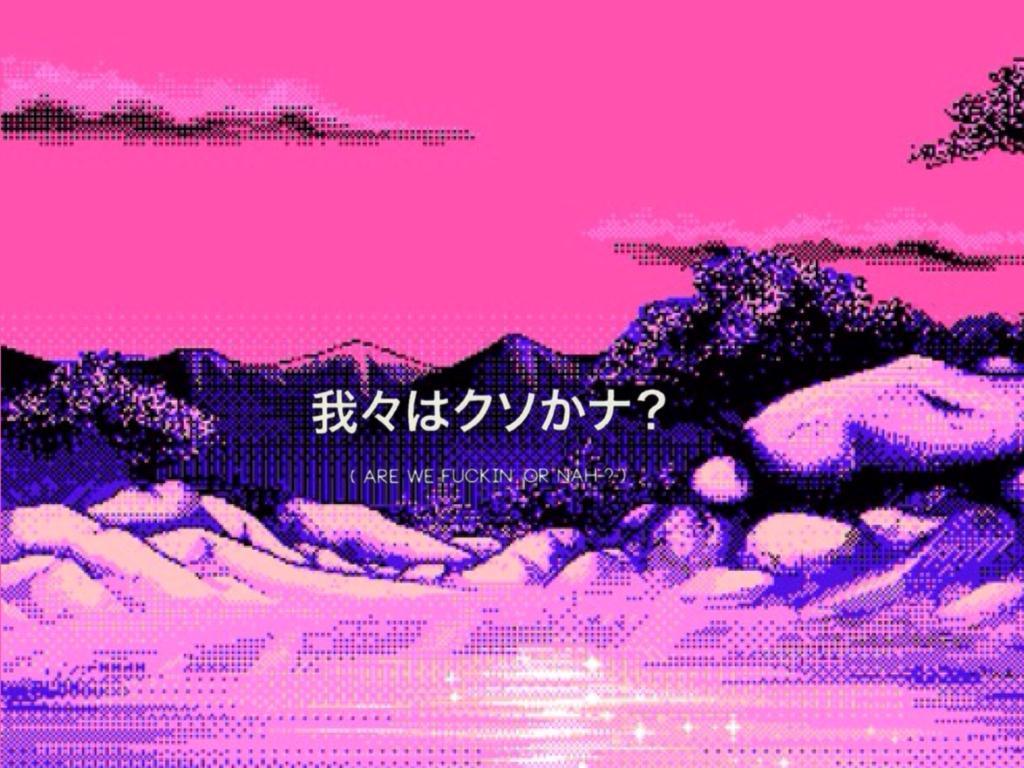 1024x768 Aesthetic Anime Japan Ps4 Wallpaper