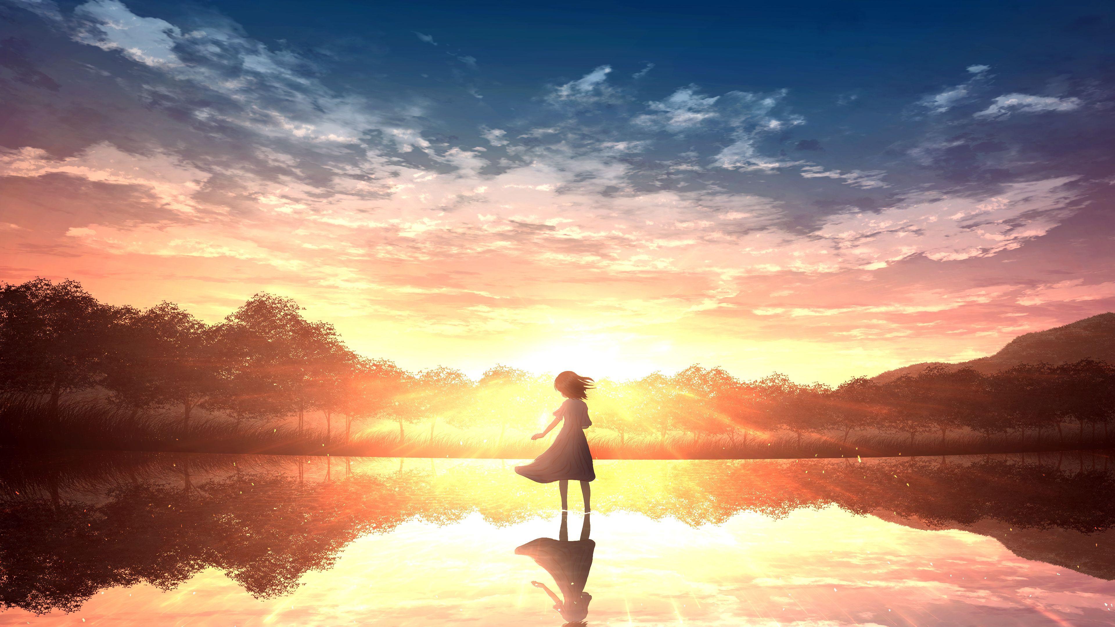 3840x2160 Lonely Anime Girl 4k Girl Lonely