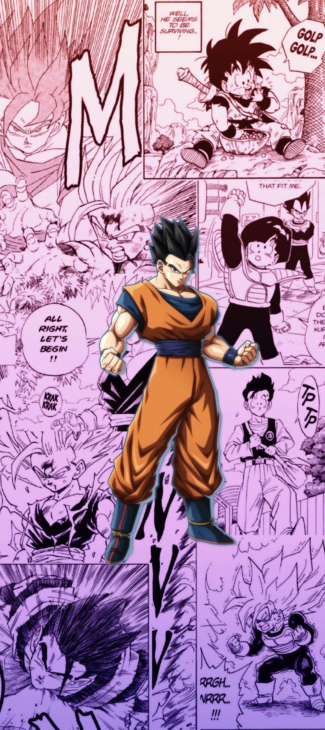 1085x2434 Adult Gohan Wallpaper