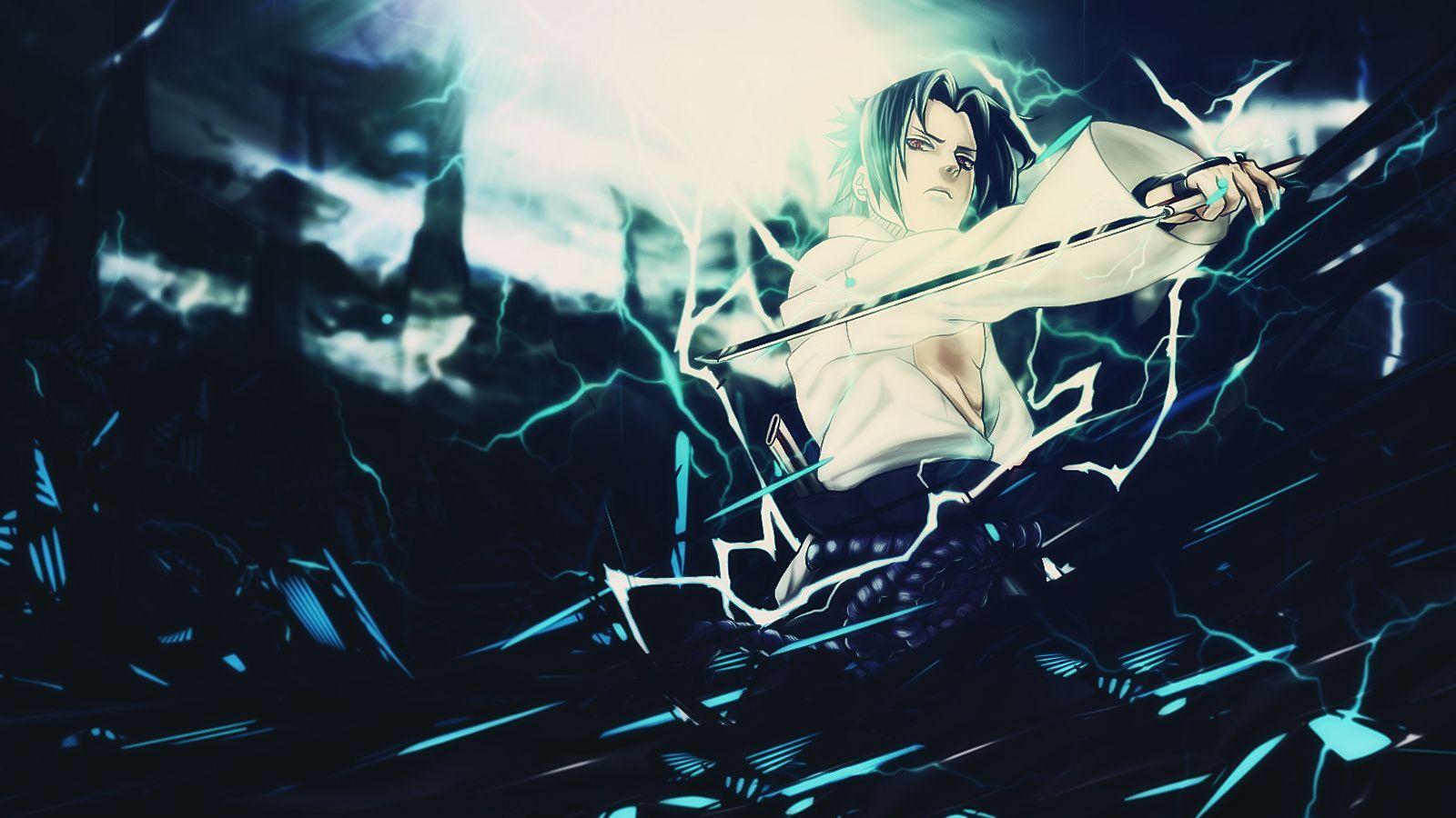 1600x900 Computer Sasuke Wallpaper